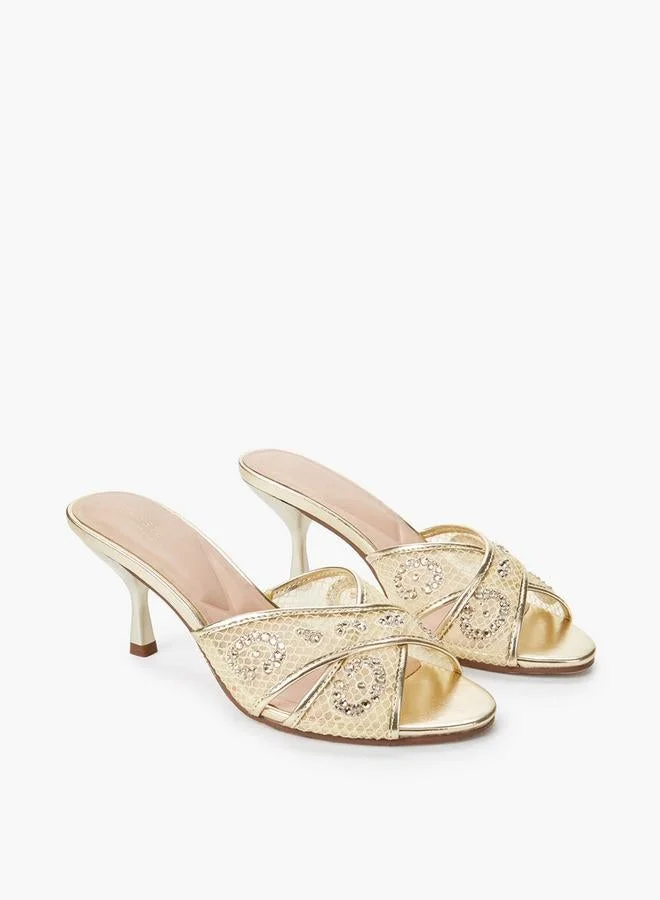 سيليست صنادل بكعب سيليست مجموعة رمضان